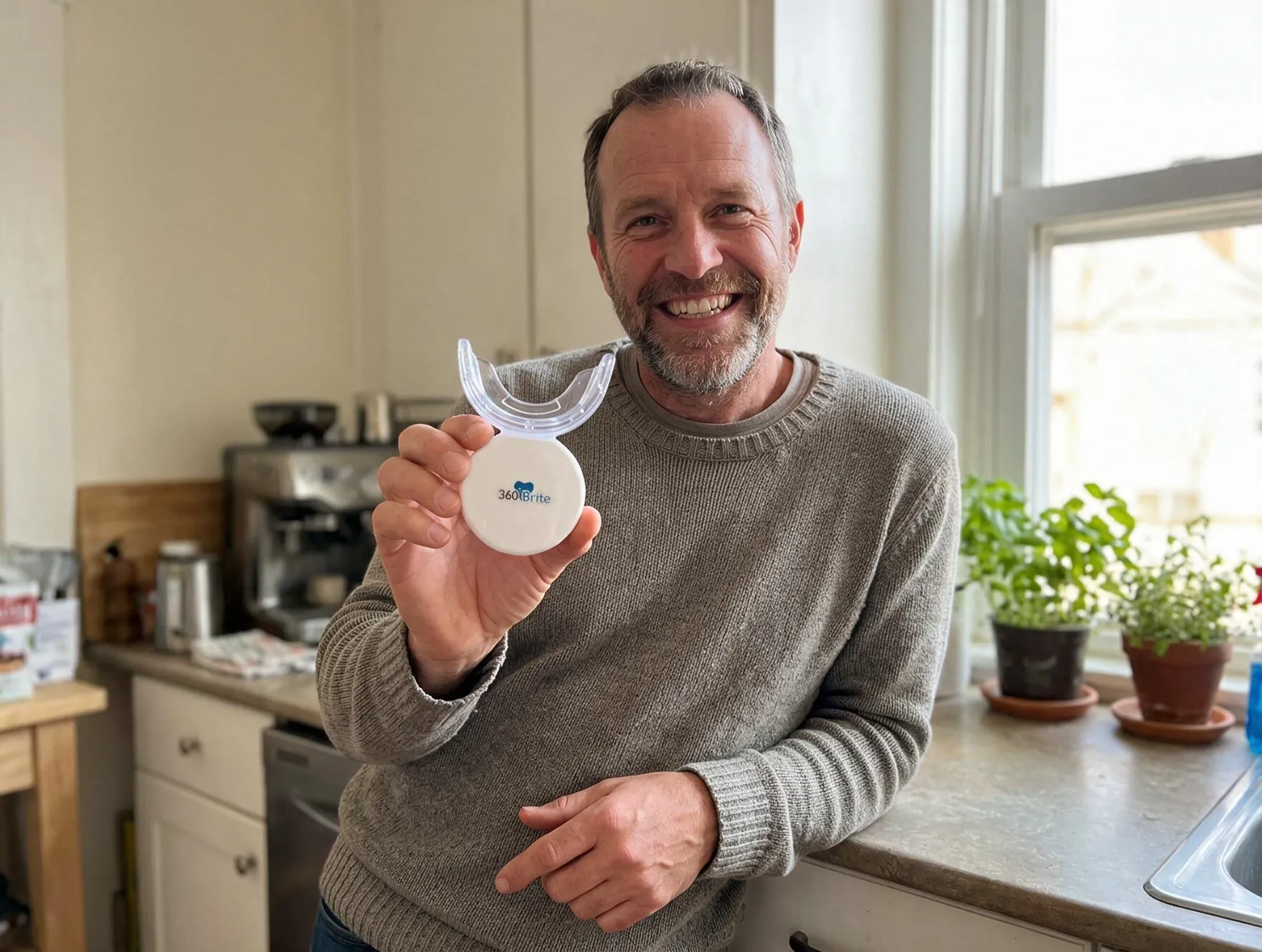 Customer Tom H. with his 360 Brite device